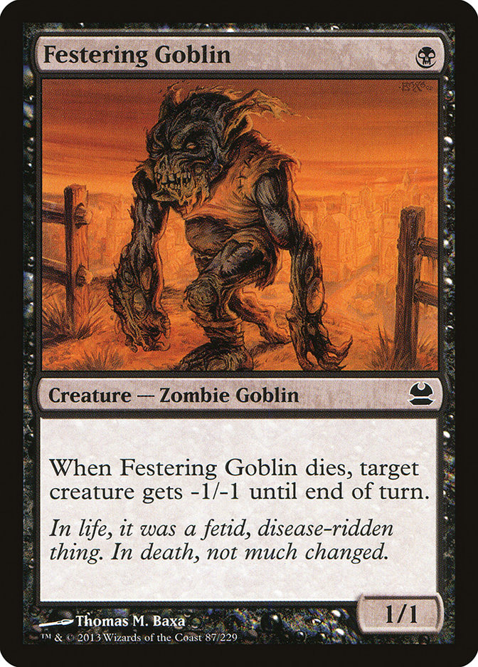 Festering Goblin [Modern Masters] (MMA 87)