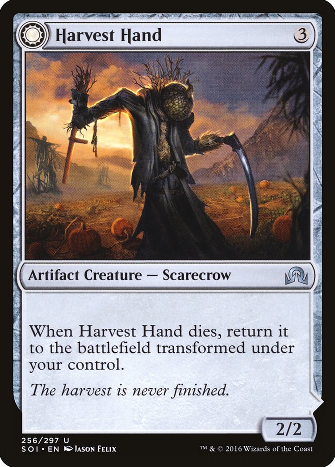 Harvest Hand // Scrounged Scythe [Shadows over Innistrad] (SOI 256)