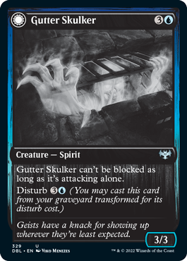 Gutter Skulker // Gutter Shortcut [Innistrad: Double Feature] (DBL 329)