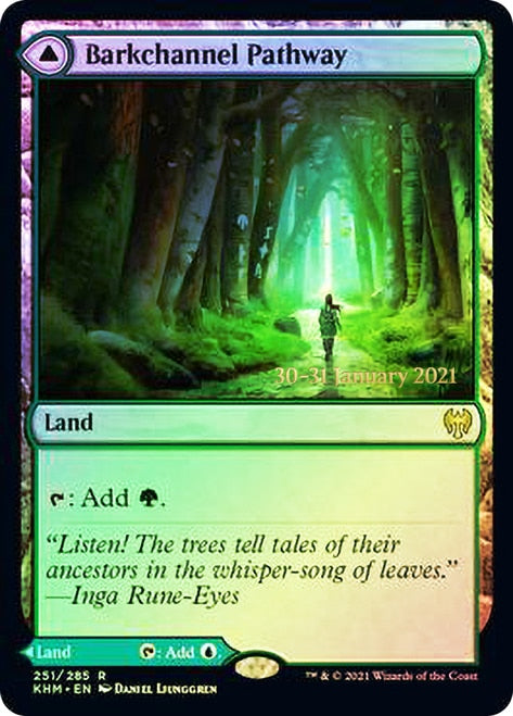 Barkchannel Pathway // Tidechannel Pathway  [Kaldheim Prerelease Promos] (PKHM 251)