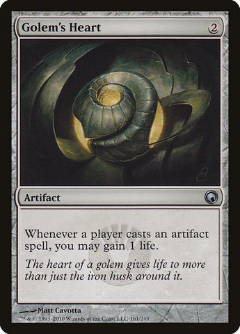 Golem's Heart [Scars of Mirrodin] (SOM 161)