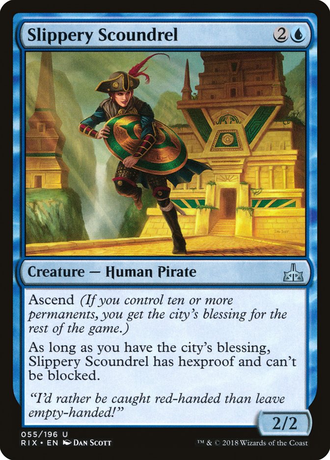 Slippery Scoundrel [Rivals of Ixalan] (RIX 55)