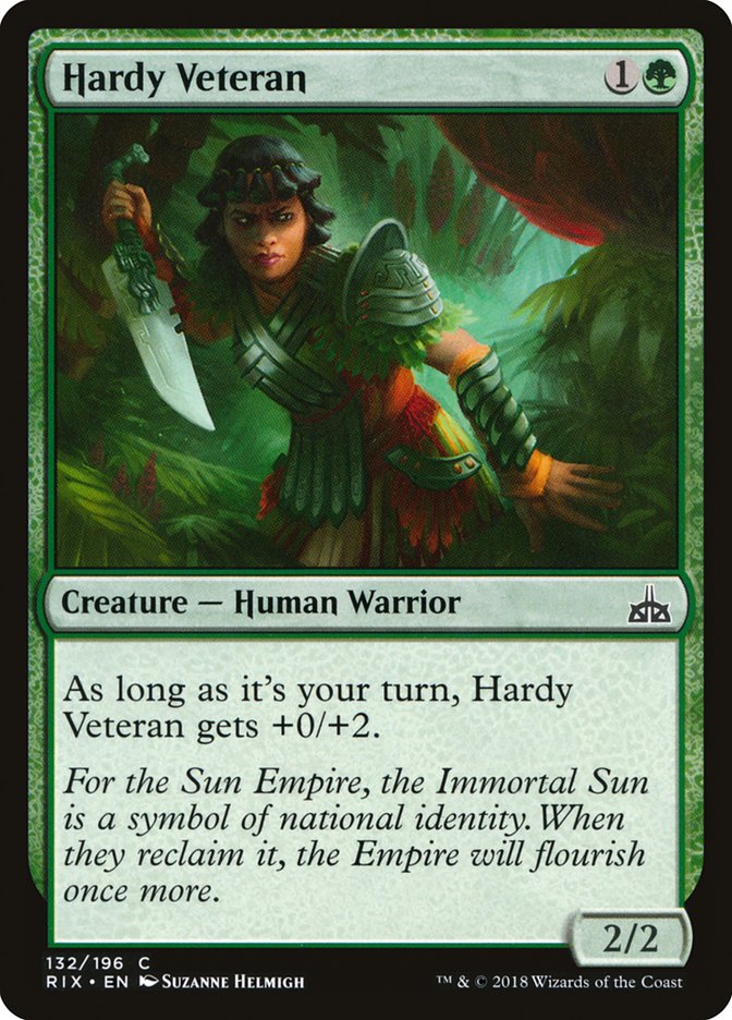 Hardy Veteran [Rivals of Ixalan] (RIX 132)