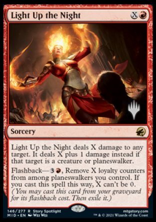 Light Up the Night (Promo Pack) [Innistrad: Midnight Hunt Promo Pack] (PMID 146)