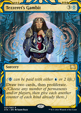 Tezzeret's Gambit (Etched Foil)
 [Strixhaven Mystical Archive] (STA 21)