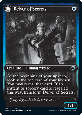 Delver of Secrets // Insectile Aberration [Innistrad: Double Feature] (DBL 47)