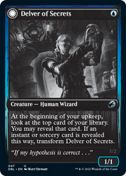 Delver of Secrets // Insectile Aberration [Innistrad: Double Feature] (DBL 47)