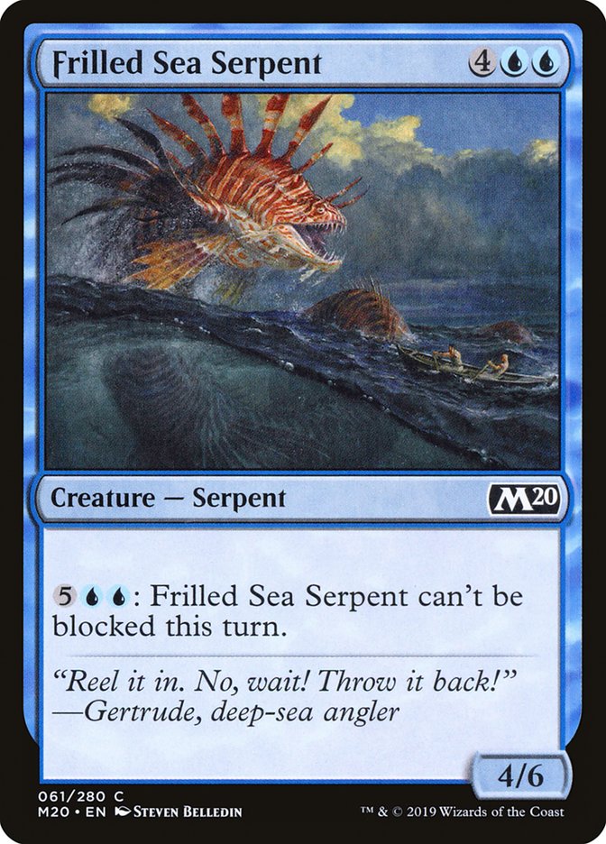 Frilled Sea Serpent [Core Set 2020] (M20 61)