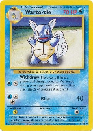 Wartortle (42/102) [Base Set]