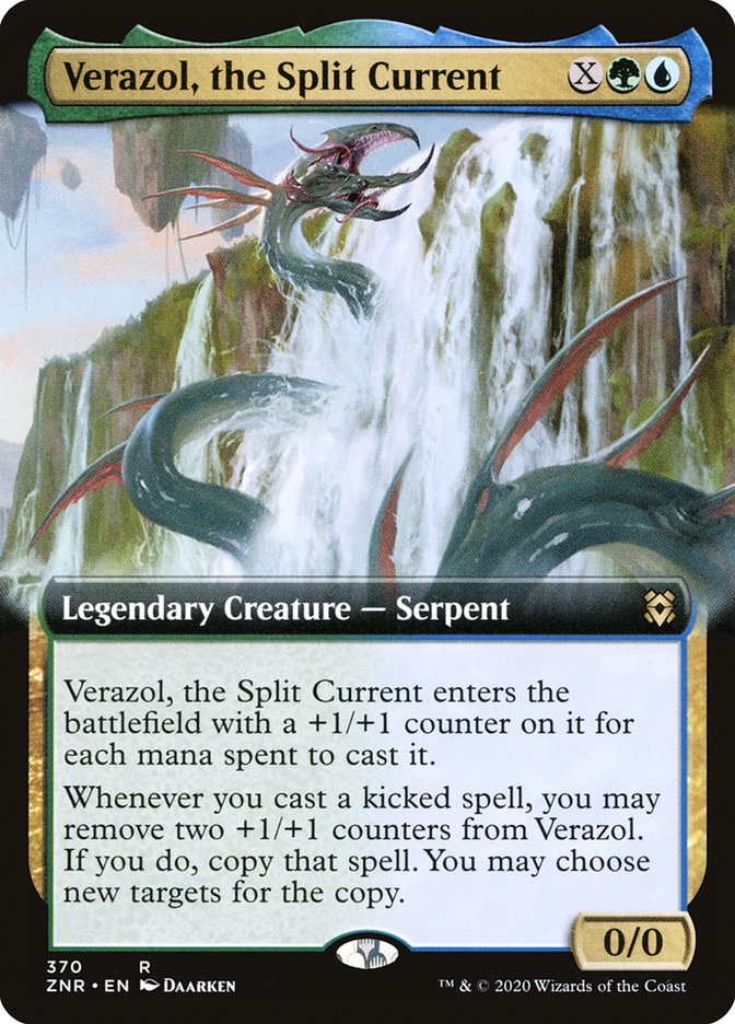 Verazol, the Split Current (Extended Art) [Zendikar Rising] (ZNR 370)