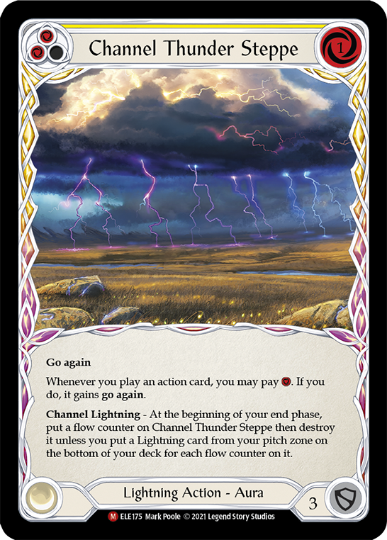 Channel Thunder Steppe [ELE175] 1st Edition Rainbow Foil