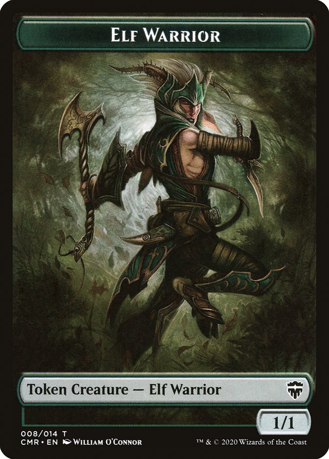 Elf Warrior // Thrull Token [Commander Legends Tokens] (TCMR 8 // 5)