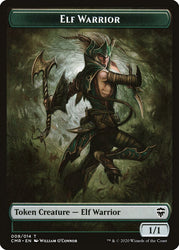 Elf Warrior // Thrull Token [Commander Legends Tokens] (TCMR 8 // 5)