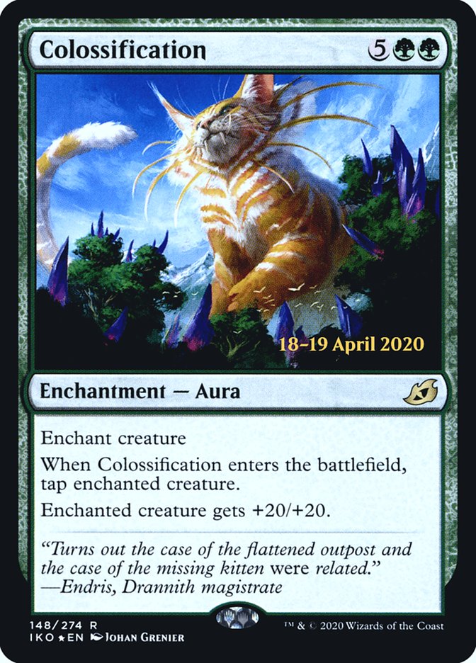 Colossification  [Ikoria: Lair of Behemoths Prerelease Promos] (PIKO 148S)