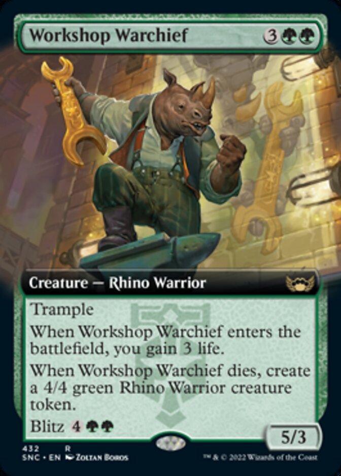 Workshop Warchief (Extended Art) [Streets of New Capenna] (SNC 432)