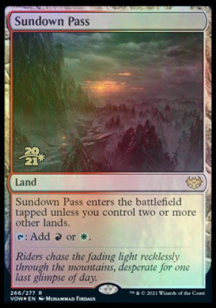 Sundown Pass [Innistrad: Crimson Vow Prerelease Promos] (PVOW 266)