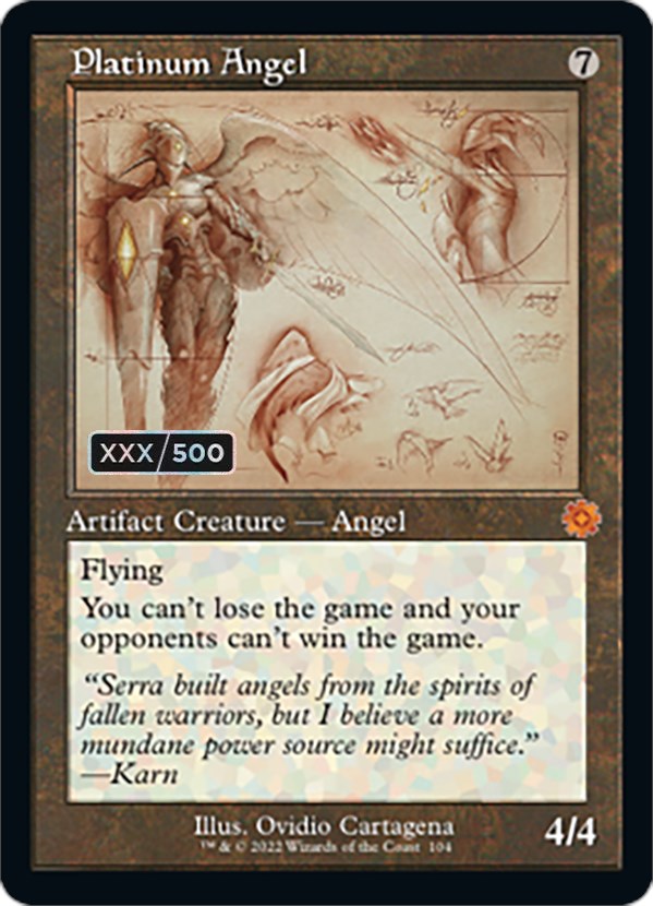 Platinum Angel (Schematic) (Serial Numbered) [The Brothers' War Retro Artifacts]