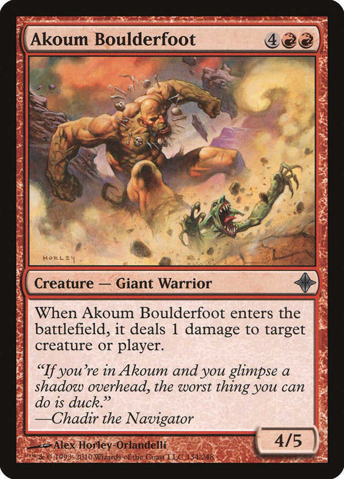 Akoum Boulderfoot [Rise of the Eldrazi] (ROE 134)
