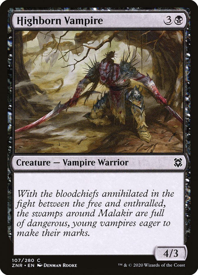 Highborn Vampire [Zendikar Rising] (ZNR 107)