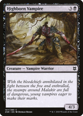 Highborn Vampire [Zendikar Rising] (ZNR 107)
