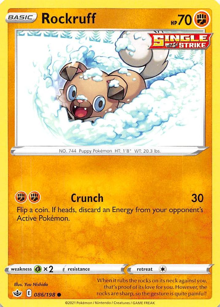 Rockruff  (086/198) [Sword & Shield: Chilling Reign]