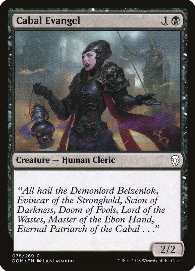 Cabal Evangel [Dominaria] (DOM 78)