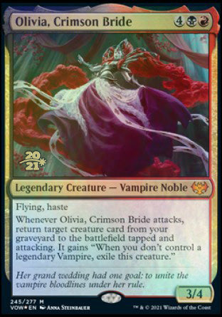 Olivia, Crimson Bride [Innistrad: Crimson Vow Prerelease Promos] (PVOW 245)