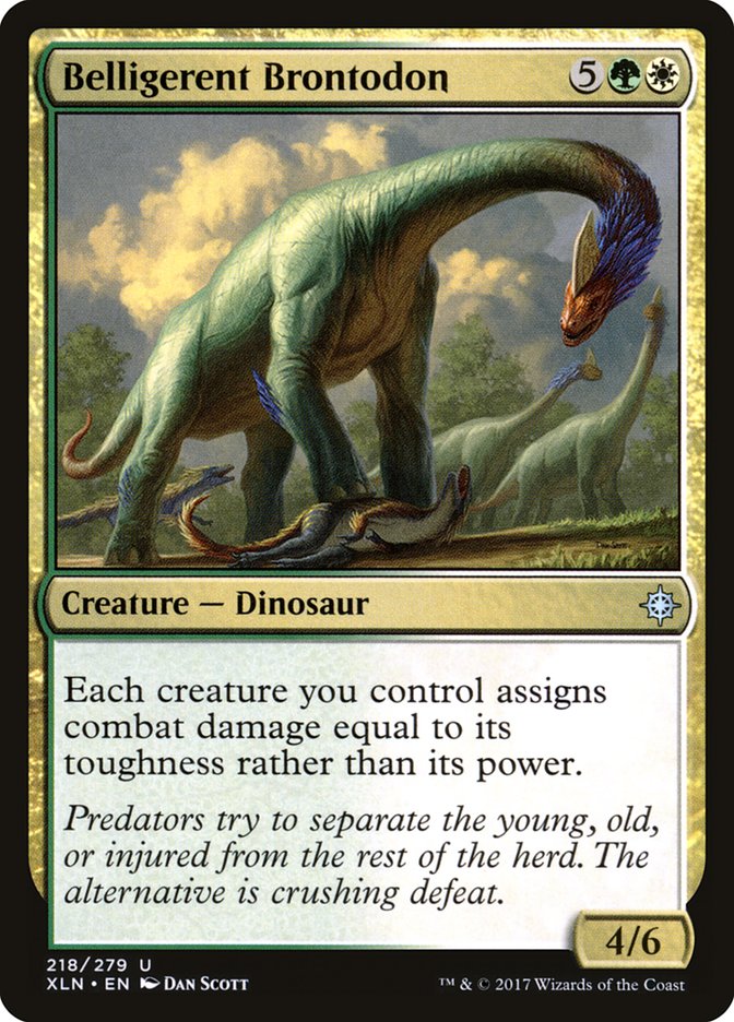 Belligerent Brontodon [Ixalan] (XLN 218)