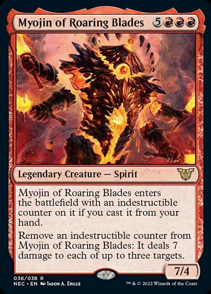 Myojin of Roaring Blades [Kamigawa: Neon Dynasty Commander] (NEC 36)