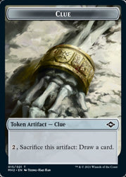 Beast Token // Clue Token (15) [Modern Horizons 2 Tokens] (TMH2 9)