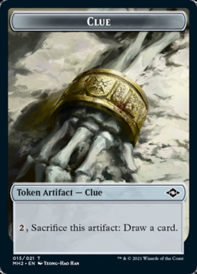 Clue Token (#15) // Zombie Army Token [Modern Horizons 2 Tokens] (TMH2 15)