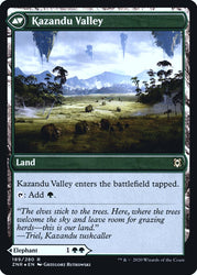 Kazandu Mammoth // Kazandu Valley  [Zendikar Rising Prerelease Promos] (PZNR 189S)