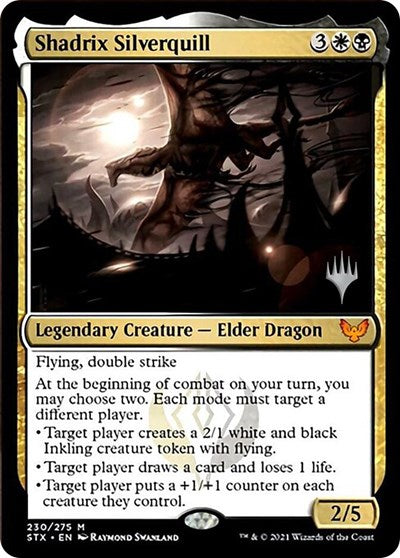 Shadrix Silverquill (Promo Pack) [Strixhaven: School of Mages Promos] (PSTX 230)