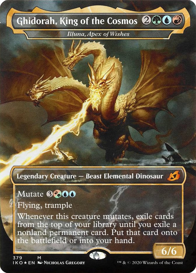 Illuna, Apex of Wishes - Ghidorah, King of the Cosmos (Godzilla Series) [Ikoria: Lair of Behemoths] (IKO 379)