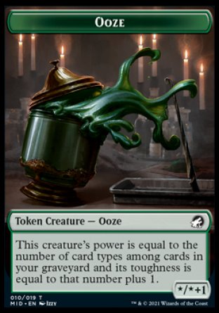 Human // Ooze Double-sided Token [Innistrad: Midnight Hunt Tokens] (TMID 1)