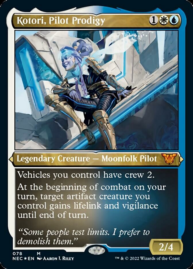 Kotori, Pilot Prodigy (Showcase Display Commander) [Kamigawa: Neon Dynasty Commander] (NEC 78)