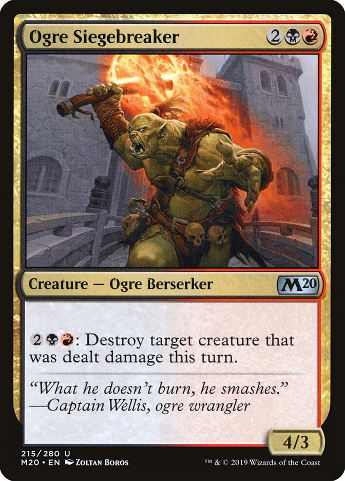 Ogre Siegebreaker [Core Set 2020] (M20 215)