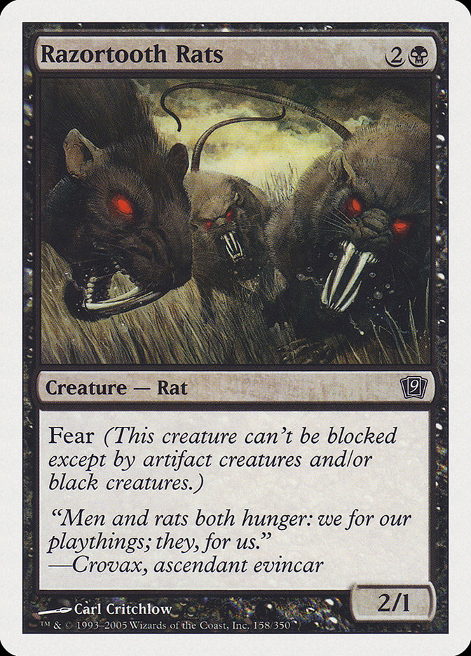 Razortooth Rats [Ninth Edition] (9ED 158)