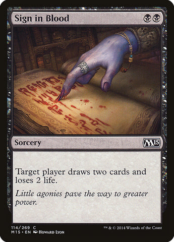 Sign in Blood [Magic 2015] (M15 114)