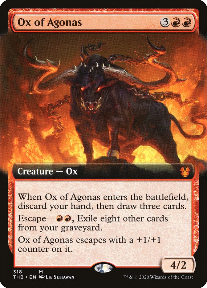 Ox of Agonas (Extended Art) [Theros Beyond Death] (THB 318)