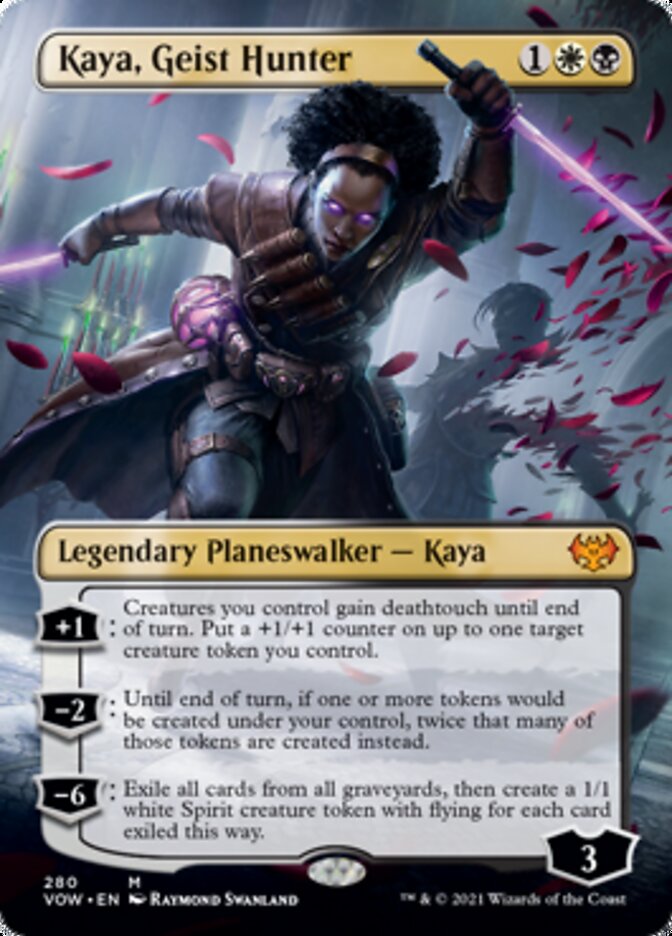 Kaya, Geist Hunter (Borderless) [Innistrad: Crimson Vow] (VOW 280)