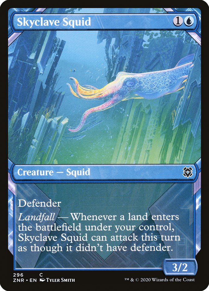 Skyclave Squid (Showcase) [Zendikar Rising] (ZNR 296)