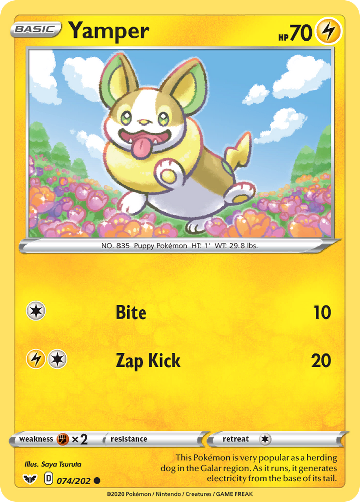 Yamper (74/202) [Sword & Shield: Base Set]