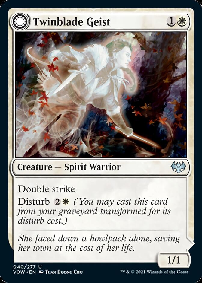 Twinblade Geist // Twinblade Invocation [Innistrad: Crimson Vow] (VOW 40)