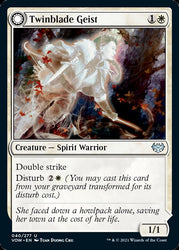 Twinblade Geist // Twinblade Invocation [Innistrad: Crimson Vow] (VOW 40)