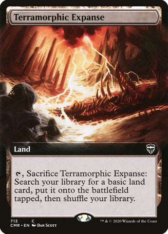 Terramorphic Expanse (Extended Art) [Commander Legends] (CMR 712)