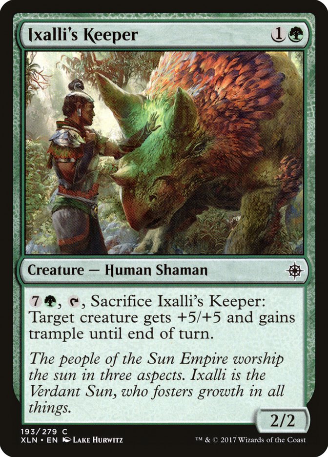 Ixalli's Keeper [Ixalan] (XLN 193)