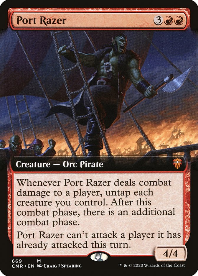 Port Razer (Extended Art) [Commander Legends] (CMR 669)