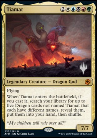 Tiamat (Promo Pack) [Dungeons & Dragons: Adventures in the Forgotten Realms Promos] (PAFR 235)