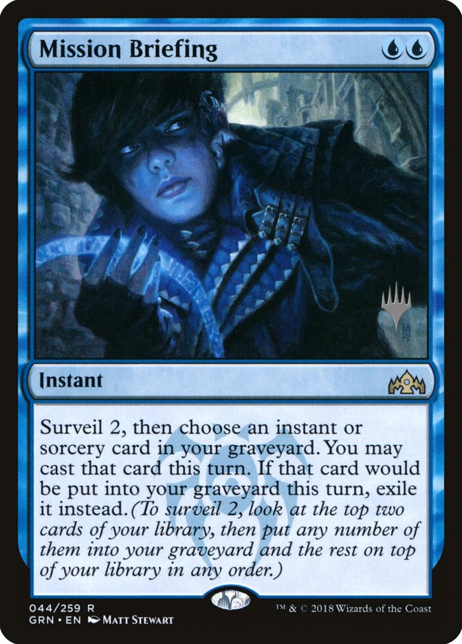 Mission Briefing (Promo Pack) [Guilds of Ravnica Promos] (PGRN 44P)
